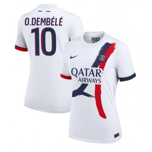 Dres Paris Saint-Germain Ousmane Dembele #10 Gostujuci za Žensko 2024-25 Kratak Rukav